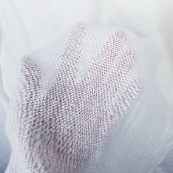 EILEEN FISHER Tunic 100% Organic Linen Loose Weave White V-neck - XS - Picture 6 of 8